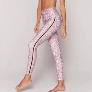 Spiritual Gangster Intent High Waisted 7/8 Pink Leopard Leggings